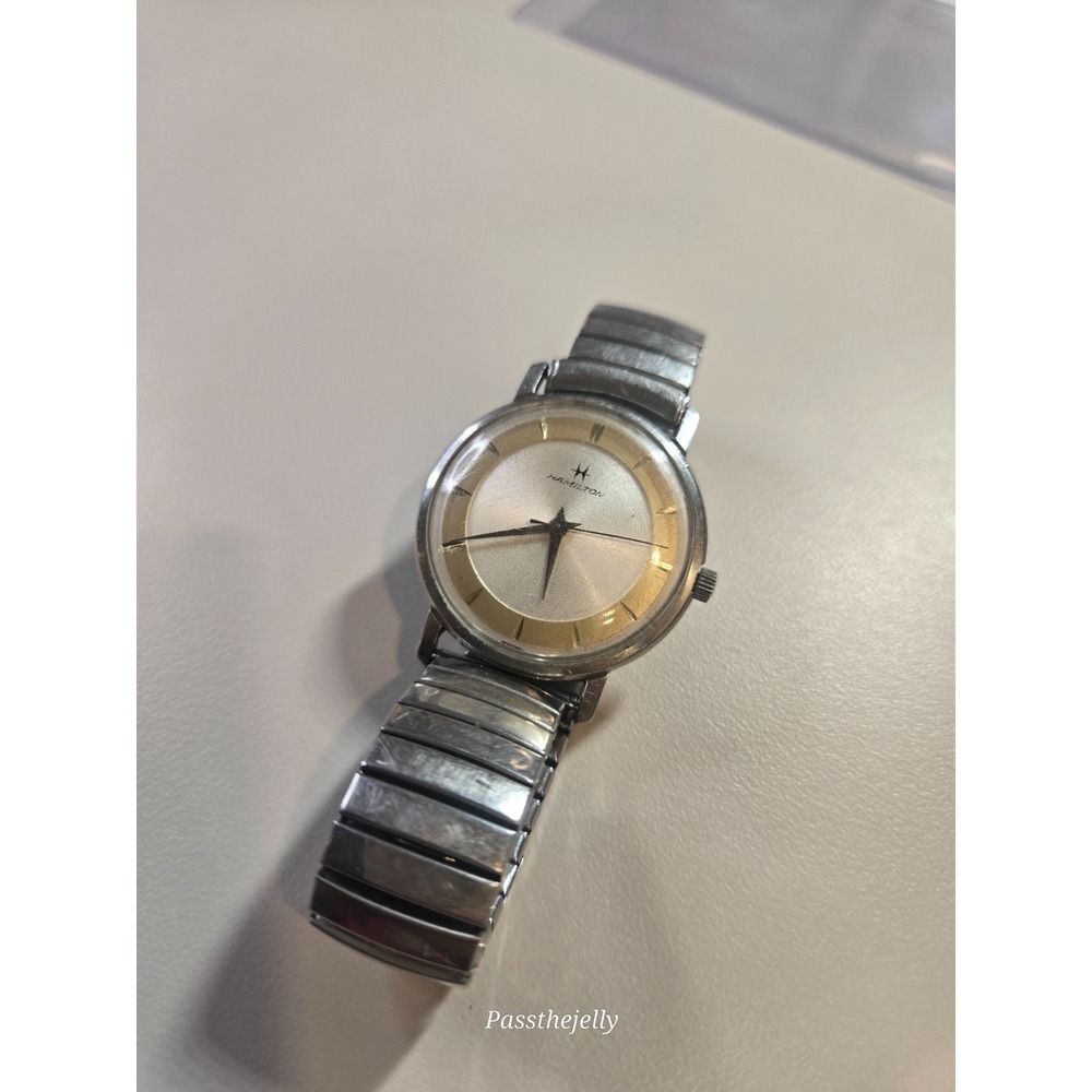 Rare Hamilton Sea Guard Mens Mechanical Watch C1961 Stainless Steel Vintage
